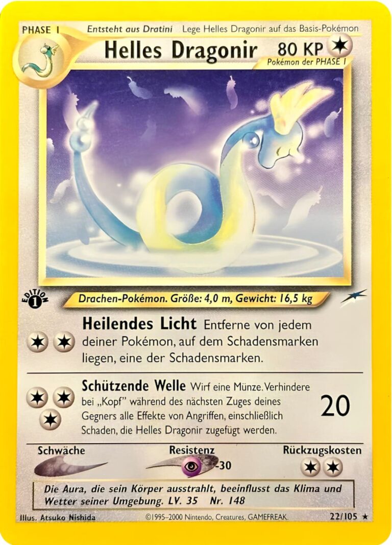 Helles-Dragonir-22-105-Neo-Destiny-Pokemon-Karte-Deutsch