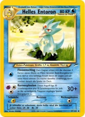 Helles-Entoron-47-105-Neo-Destiny-Pokemon-Karte-Deutsch