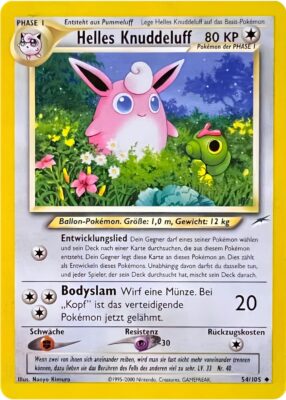 Helles-Knuddeluff-54-105-Neo-Destiny-Pokemon-Karte-Deutsch