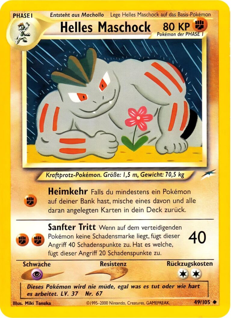 Helles-Maschock-49-105-Neo-Destiny-Pokemon-Karte-Deutsch