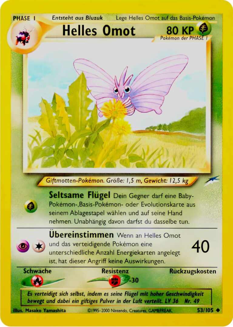 Helles-Omot-53-105-Neo-Destiny-Pokemon-Karte-Deutsch
