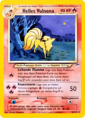 Helles-Vulnona-50-105-Neo-Destiny-Pokemon-Karte-Deutsch