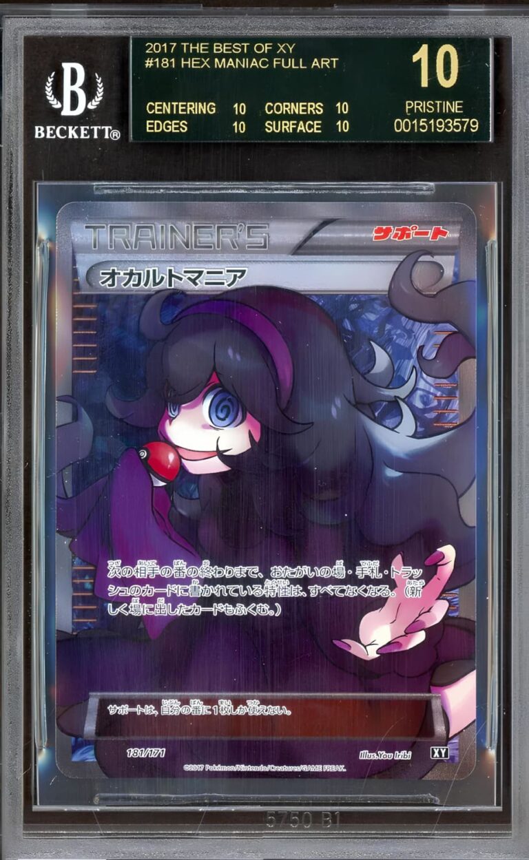Hex-Maniac-Hexe-181-171-Best-of-XY-Pokémon-Karte-Japan-BGS-Pristine-10-Black-Label