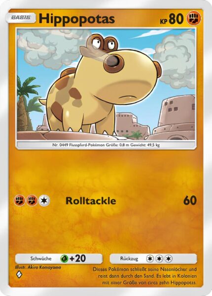Hippopotas-093-207-Kollision-von-Raum-und-Zeit-Pokémon-TCG-Sammelkartenspiel-Pocket-Karte