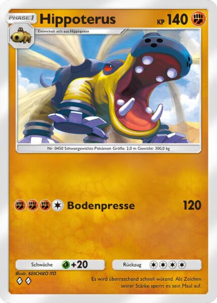 Hippoterus-094-207-Kollision-von-Raum-und-Zeit-Pokémon-TCG-Sammelkartenspiel-Pocket-Karte