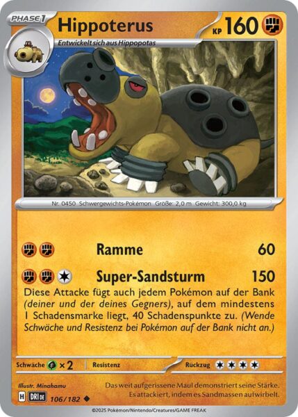 Hippoterus-106-182-Ewige-Rivalen-Pokémon-Karte-Karmesin-Purpur-Deutsch