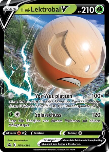 Hisui-Lektrobal-V-SWSH294-Black-Star-Promo-Pokémon-Karte-Deutsch