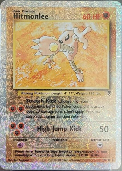 Hitmonlee_Kicklee_13-110_Legendary-Collection-Reverse-Holo_Pokémon-Karte