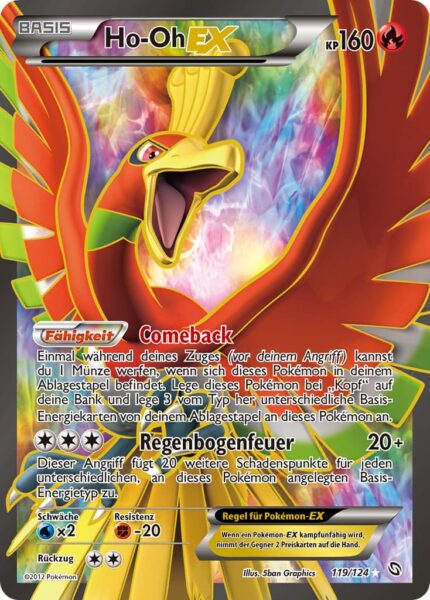 Ho-Oh-EX-119-124-Hoheit-der-Drachen-Full-Art-Pokémon-Karte-Deutsch