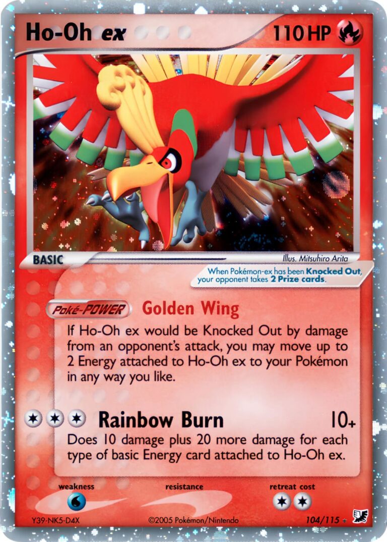 Ho-Oh-ex-114-115-EX-Verborgene-Mächte-Unseen-Forces-Holo-Pokémon-Karte-Englisch