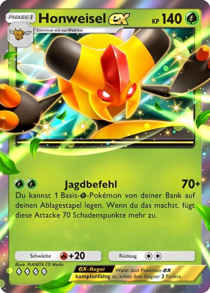 Honweisel-ex-011-155-B4-Herrscher-der-Lüfte-Pokémon-TCG-Sammelkartenspiel-Pocket-Karte-neu