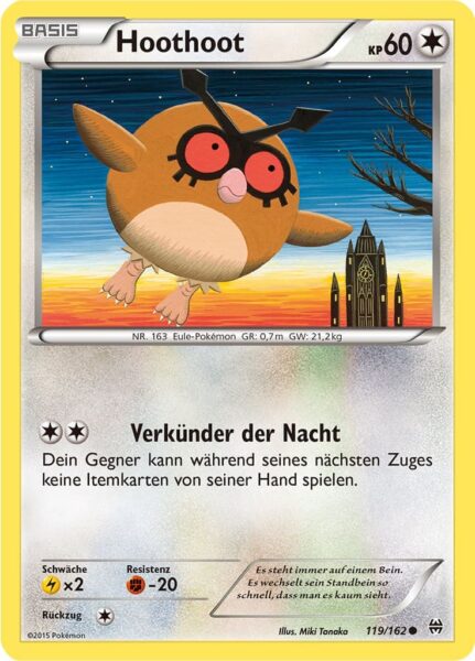 Hoothoot-119-162-XY-TURBOstart-Pokémon-Karte-Deutsch