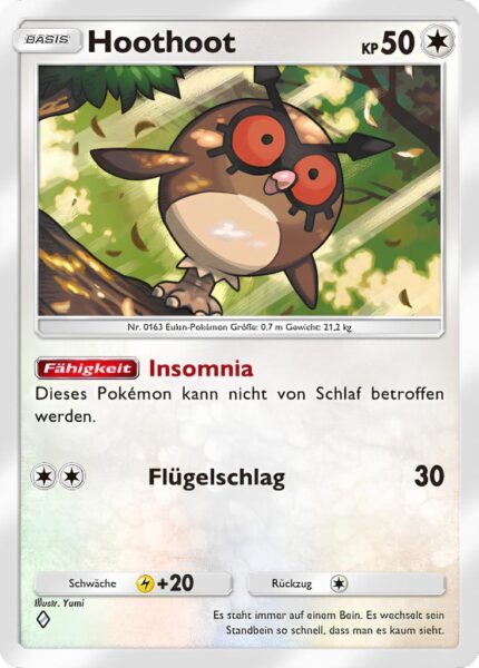 Hoothoot-140-161-Weisheit-von-Meer-und-Himmel-A4-Pokémon-TCG-Sammelkartenspiel-Pocket-Karte