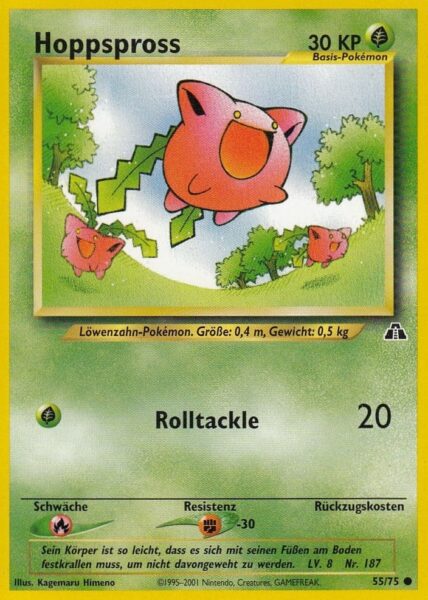 Hoppspross_55-75_Neo-Entdeckung-Discovery_Pokémon-Karte_Deutsch