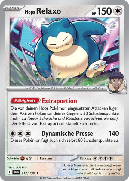 Hops-Relaxo-JTG-DE-117-159-Karmesin-Purpur-Reisegefährten-Pokémon-Karte-Deutsch
