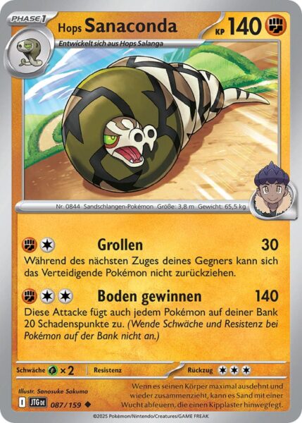 Hops-Sanaconda-JTG-DE-087-159-Karmesin-Purpur-Reisegefährten-Pokémon-Karte-Deutsch