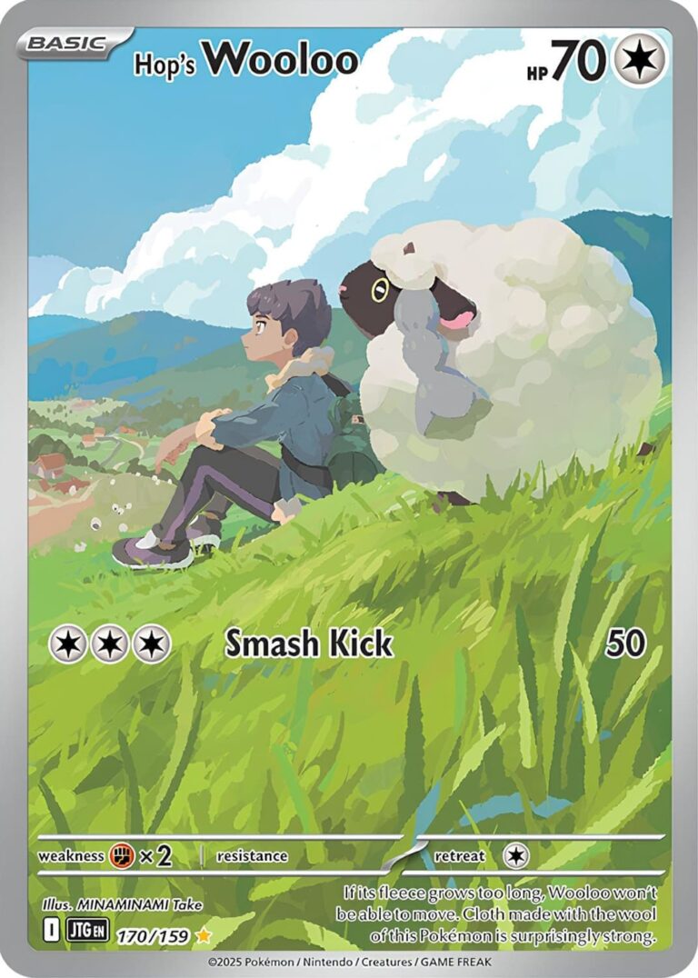 Hop´s-Wooloo-Hops-Wolly-170-159-Journey-Together-Reisegefährten-Illustration-Rare-Pokémon-Karte-Englisch