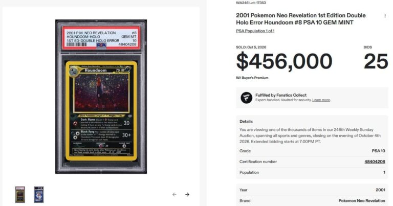 Houndoom-8-Neo-Revelation-Double-Holo-Error-Pokémon-Karte-PSA-10-Preis-Wert-Oktober-2026
