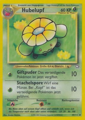 Hubelupf_49-111_Neo-Genesis_Pokémon-Karte_Deutsch