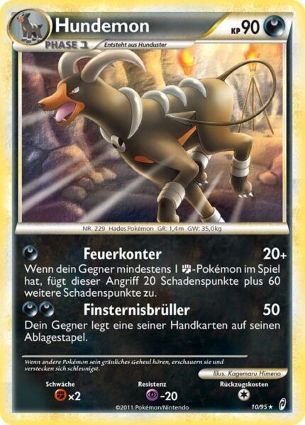 Hundemon-10-95-Ruf-der-Legenden-Pokémon-Karte-Deutsch-TCG-Sammelkartenspiel