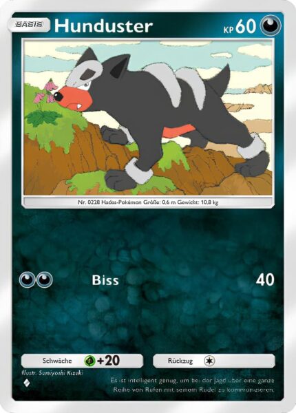 Hunduster-117-161-Weisheit-von-Meer-und-Himmel-A4-Pokémon-TCG-Sammelkartenspiel-Pocket-Karte