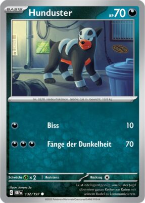 Hunduster_132-197_OBF_Obsidianflammen_Obsidian-Flames_Pokémon-Karte_Deutsch