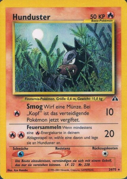 Hunduster_24-75_Neo-Entdeckung-Discovery_Pokémon-Karte_Deutsch