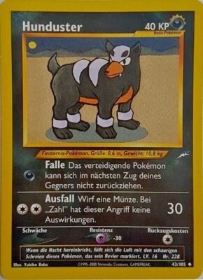 Hunduster_43-105_Neo-Destiny_Pokémon-Karte_Deutsch