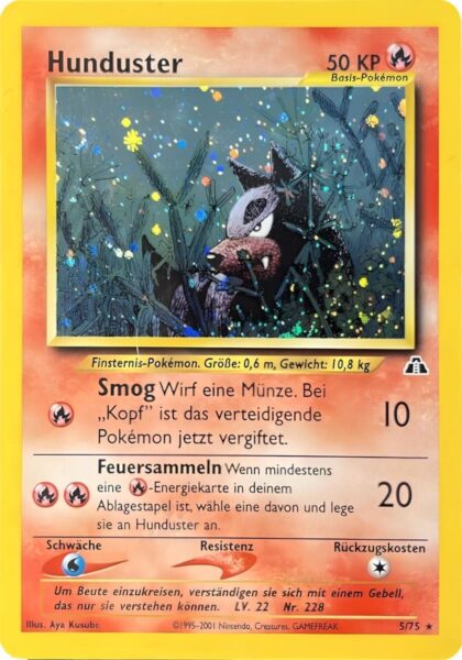 Hunduster_5-75_Neo-Entdeckung-Discovery_Holo-Pokémon-Karte_Deutsch
