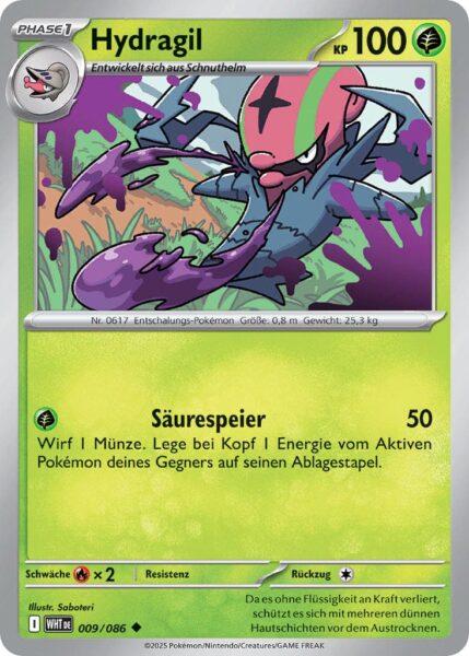 Hydragil-009-086-WHT-DE-Weiße-Flammen-Pokémon-Karte-Karmesin-Purpur-Deutsch