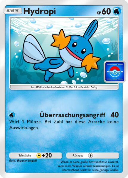 Hydropi-026-P-B-Promo-Karte-Pokémon-TCG-Sammelkartenspiel-Pocket-Deutsch