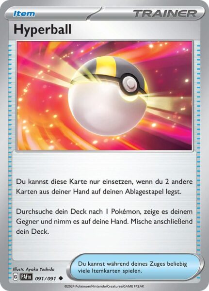 Hyperball-091-091-Paldeas-Schicksale-Pokémon-Karte-Deutsch-TCG-Sammelkartenspiel