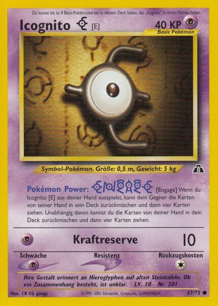 Icognito-E_67-75_Neo-Entdeckung-Discovery_Pokémon-Karte_Deutsch
