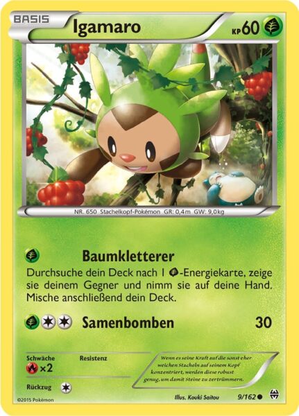 Igamaro-9-162-XY-TURBOstart-Pokémon-Karte-Deutsch