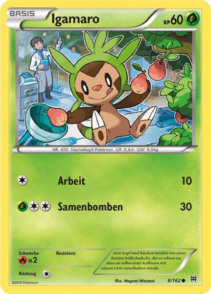 Igamaro-8-162-XY-TURBOstart-Pokémon-Karte-Deutsch