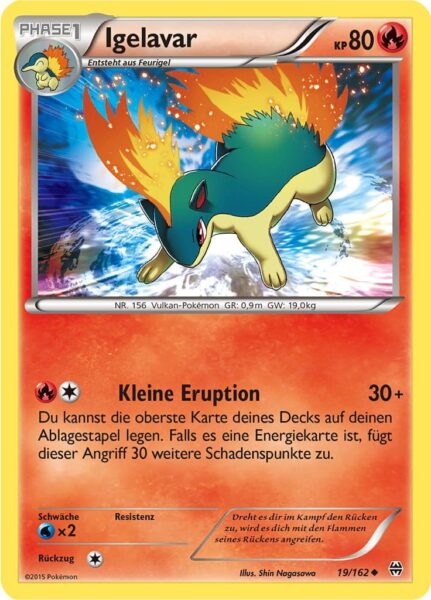 Igelavar-19-162-XY-TURBOstart-Pokémon-Karte-Deutsch