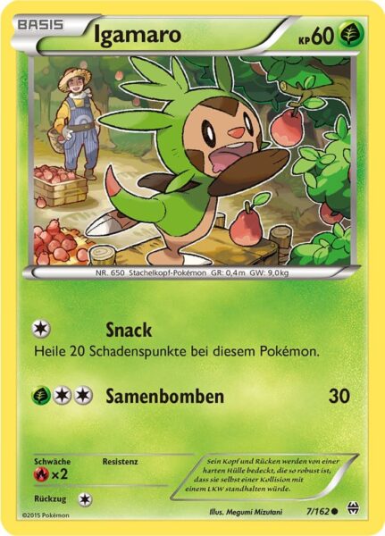 Igamaro-7-162-XY-TURBOstart-Pokémon-Karte-Deutsch
