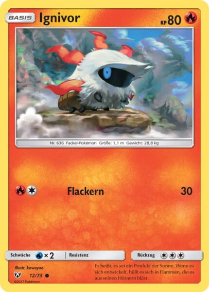 Ignivor-12-73-Schimmernde-Legenden-Pokémon-Karte-Deutsch-TCG-Sammelkartenspiel