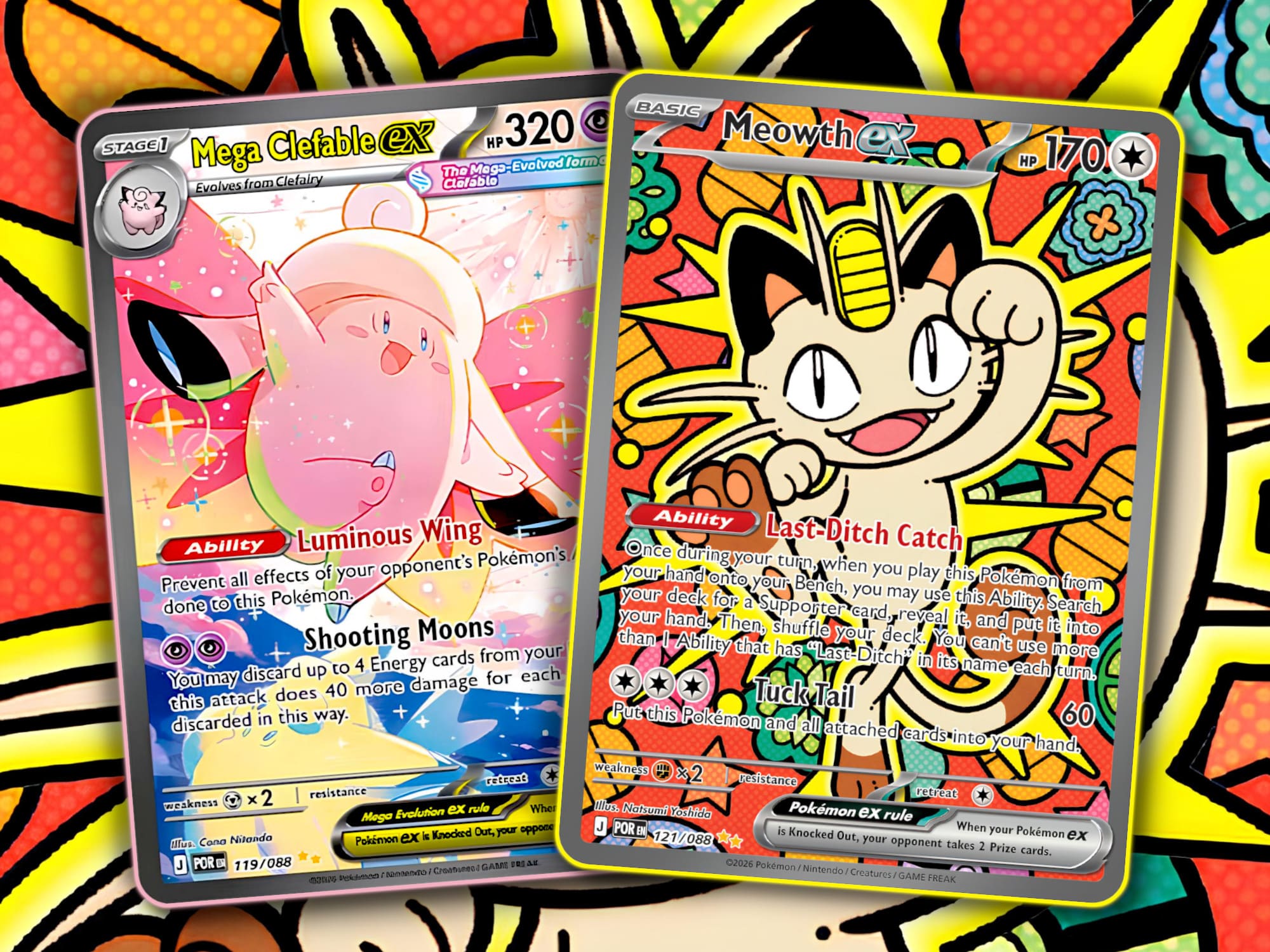 Illustrationskarten-Pokémon-Karten-Optimale-Ordnung-Perfect-Order-enthüllt-vorgestell-Mauzi-Mega-Pixi-ex