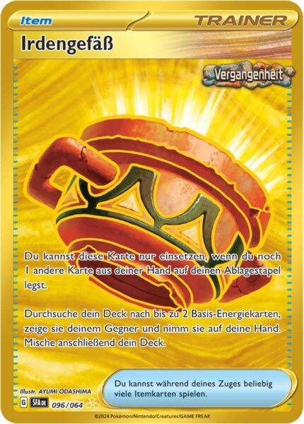 Irdengefäß_096-064_SFA-DE_Nebel-der-Sagen_Gold-Pokémon-Karte_Deutsch-TCG-Sammelkartenspiel_Karmesin-Purpur