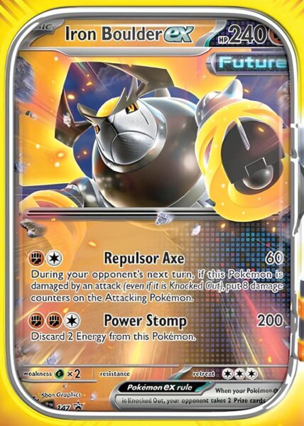 Iron-Boulder-ex-Paradox-Destinies-Tin-Box-Promo-Pokémon-Karte