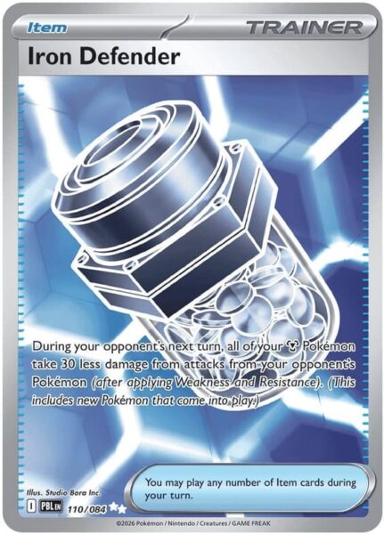 Iron-Defender-110-084-Pitch-Black-Dunkelnacht-Full-Art-Pokémon-Karte-Englisch-neu
