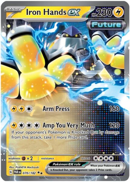Iron-Hands-ex_Eisenhand-ex_PAR-EN-070-182_Paradox-Rift-Paradoxrift_Pokémon-Karte_Englisch