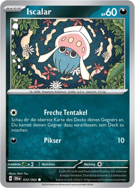 Iscalar_033-064_SFA-DE_Nebel-der-Sagen_Pokémon-Karte_Deutsch-TCG-Sammelkartenspiel_Karmesin-Purpur