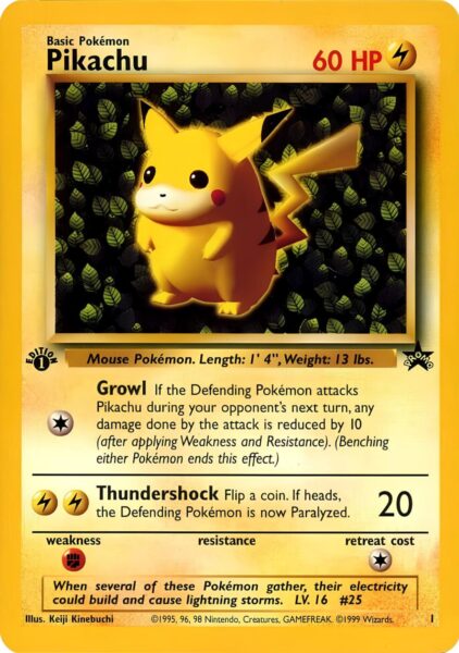 Ivy-Pikachu-1-Wizards-Black-Star-Promo-Pokémon-Karte-Jungle-Dschungel-1999-Englisch