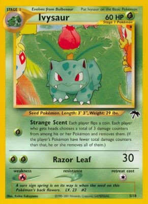 Ivysaur-Bisaknosp-5-18-Southern-Islands-Pokémon-Karte-Englisch