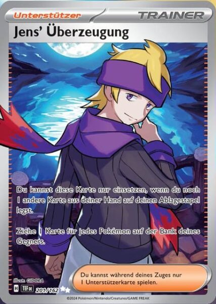 Jens-Überzeugung_201-162_TEF-DE_Full-Art_Pokémon-Karte_Gewalten-der-Zeit_Deutsch