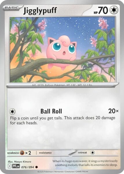 Jigglypuff-Pummeluff-076-094-Phantasmal-Flames-Fatale-Flammen-Pokémon-Karte-Englisch