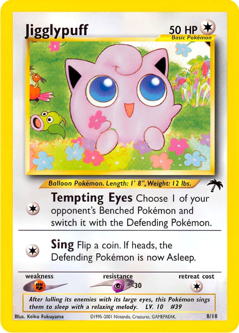 Jigglypuff-Pummeluff-8-18-Southern-Islands-Pokémon-Karte-2001-Englisch