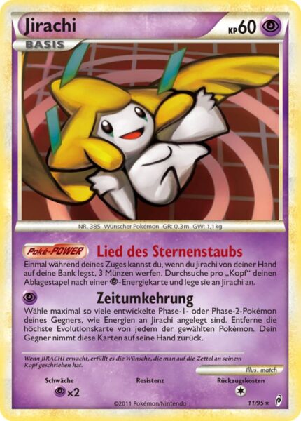 Jirachi-11-95-Ruf-der-Legenden-Pokémon-Karte-Deutsch-TCG-Sammelkartenspiel